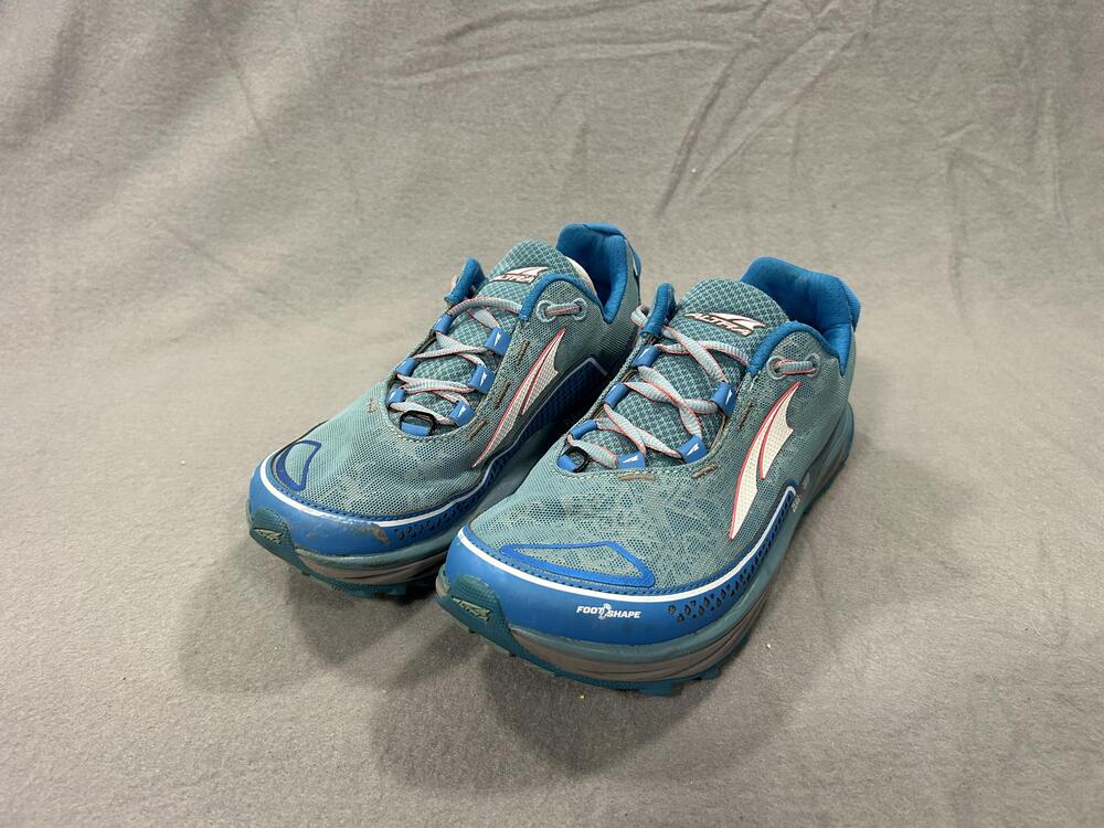 Altra Timp 3 Shoes Womens 7.5 Blue Trail Running Cushioned Hiking Sneaker